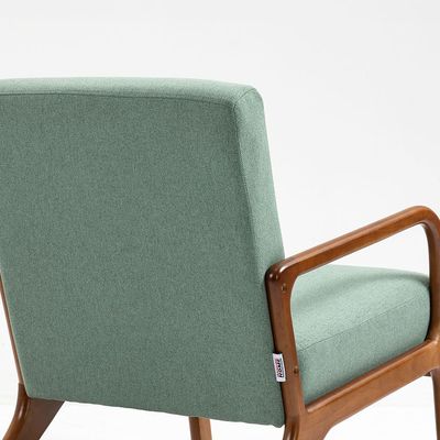 Mandela 1-Seater Fabric Accent Chair - Green - With 2-Year Warranty